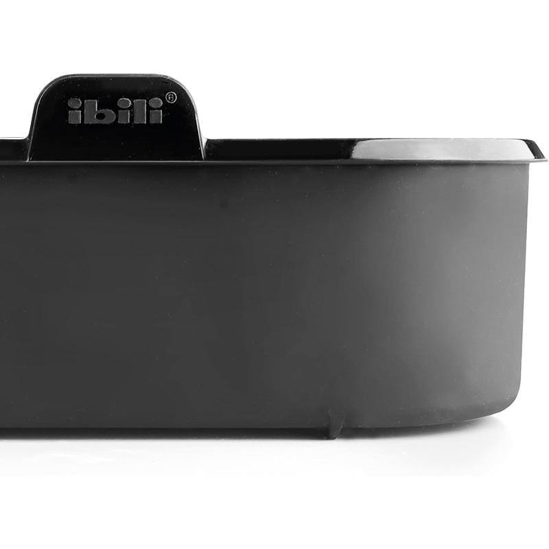 Récipient carré en silicone pour Airfryer 20x20x7cm Noir - IBILI - 876220