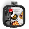 Récipient carré en silicone pour Airfryer 20x20x7cm Noir - IBILI - 876220