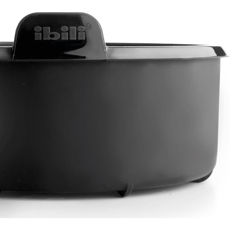 Récipient rond en silicone pour Airfryer 16 cm Noir - IBILI - 876116