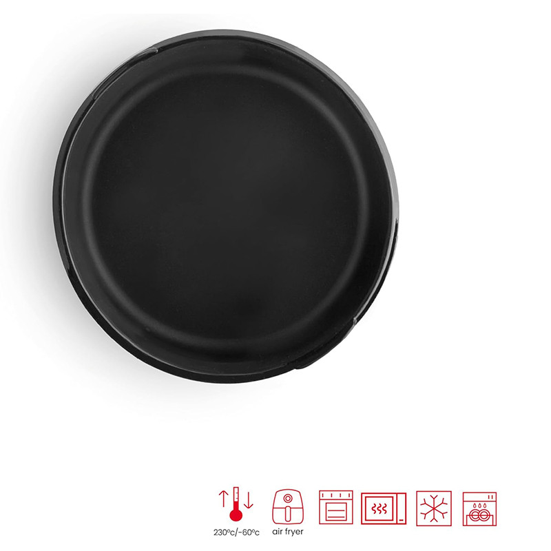 Récipient rond en silicone pour Airfryer 20cm Noir - IBILI - 876120