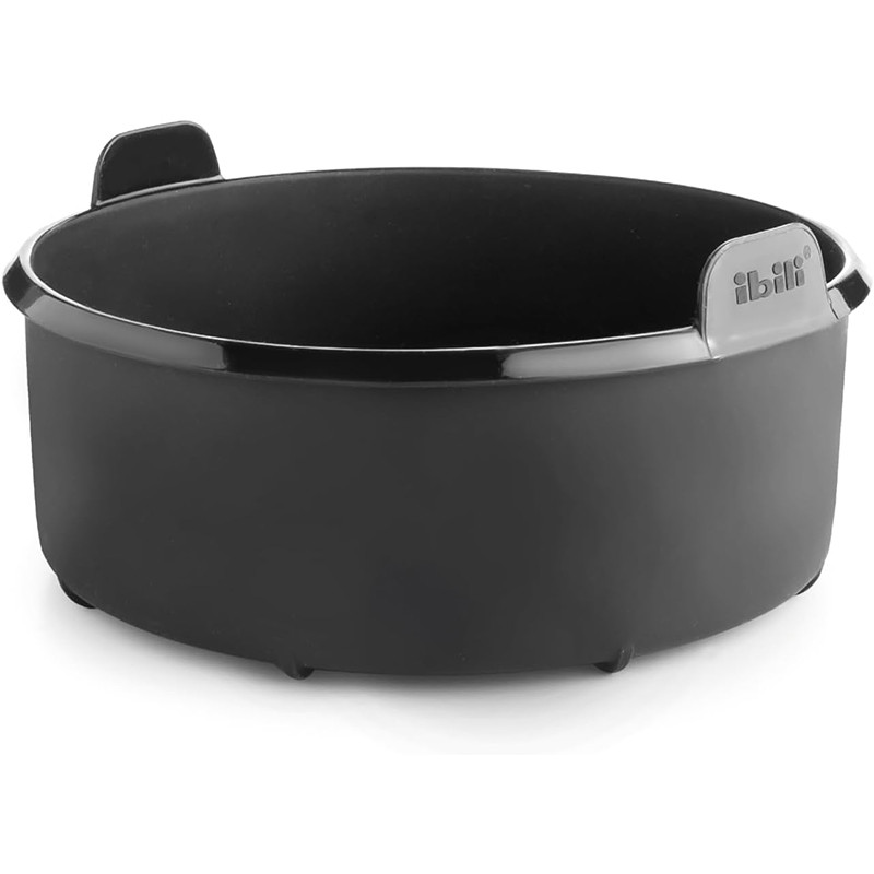 Récipient rond en silicone pour Airfryer 20cm Noir - IBILI - 876120