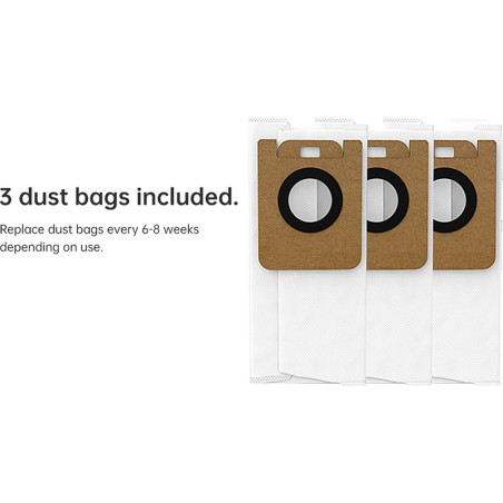 Sac à poussière pour aspirateur robot L10S/L10/L20 Ultra 3 L x3 - DREAME - DRERDB3