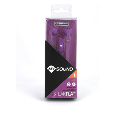 Écouteurs MySound Speak Flat Violet/Blanc - MELICONI - MEL497441
