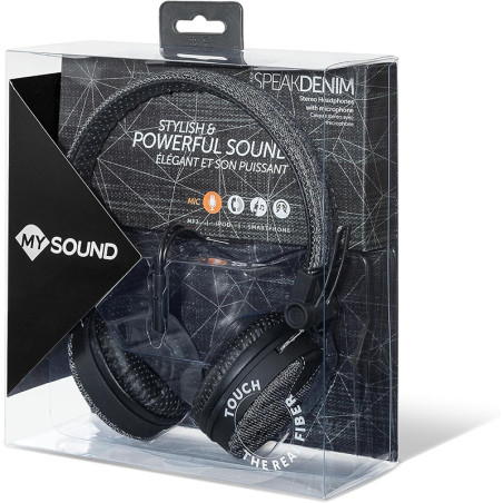Casque audio MySound Speak Denim Noir - MELICONI - MEL497393