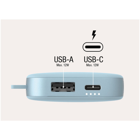 Powerbank 12000 mAh USB-C recharge ultra rapide & 20W - FRESH N REBEL - FNR_PWB_2PB12100DB