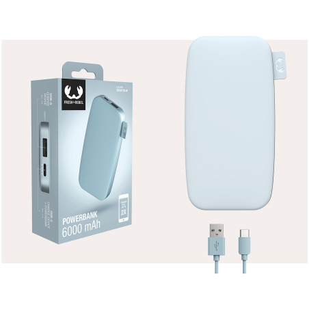 Powerbank 12000 mAh USB-C recharge ultra rapide & 20W - FRESH N REBEL - FNR_PWB_2PB12100DB