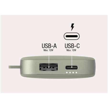 Powerbank 12000 mAh USB-C recharge ultra rapide & 20W - FRESH N REBEL - FNR_PWB_2PB12100DG