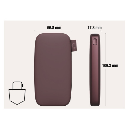 Powerbank 12000 mAh USB-C recharge ultra rapide & 20W - FRESH N REBEL - FNR_PWB_2PB12100DM