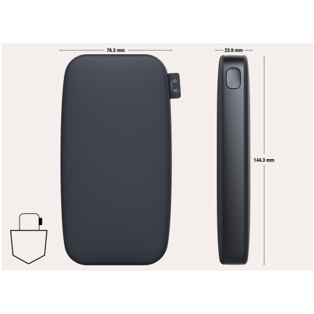 Powerbank 18000 mAh USB-C recharge ultra rapide & 20W - FRESH N REBEL - FNR_PWB_2PB18100SG