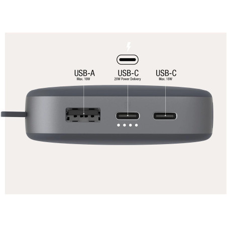 Powerbank 18000 mAh USB-C recharge ultra rapide & 20W - FRESH N REBEL - FNR_PWB_2PB18100SG