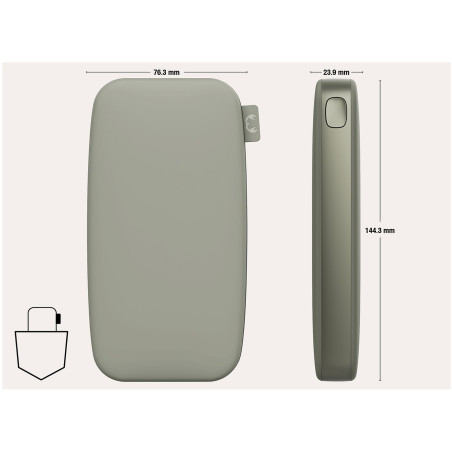 Powerbank 18000 mAh USB-C recharge ultra rapide & 20W - FRESH N REBEL - FNR_PWB_2PB18100DG