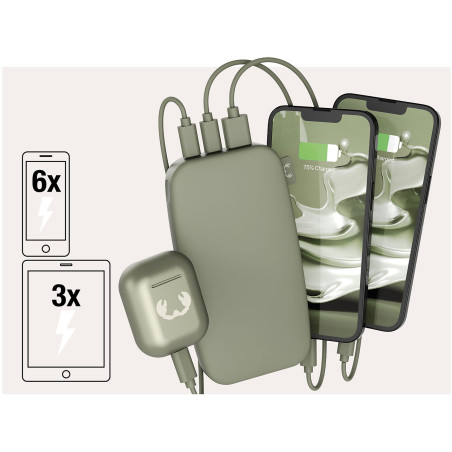 Powerbank 18000 mAh USB-C recharge ultra rapide & 20W - FRESH N REBEL - FNR_PWB_2PB18100DG