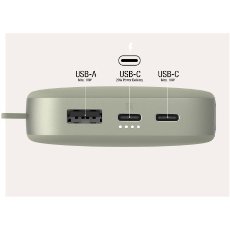 Powerbank 18000 mAh USB-C recharge ultra rapide & 20W - FRESH N REBEL - FNR_PWB_2PB18100DG