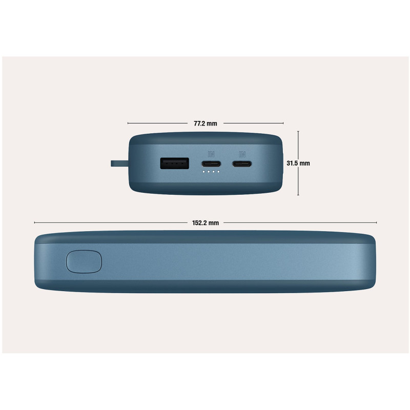 Powerbank 24000 mAh USB-C recharge ultra rapide & 20W - FRESH N REBEL - FNR_PWB_2PB24100DV