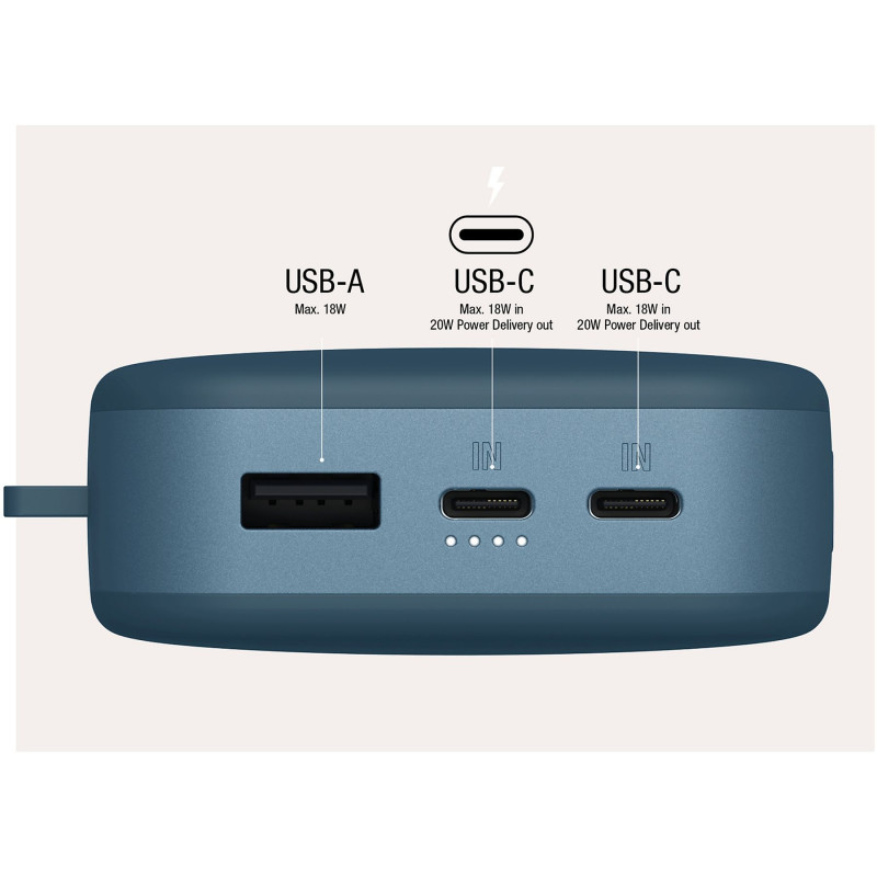 Powerbank 24000 mAh USB-C recharge ultra rapide & 20W - FRESH N REBEL - FNR_PWB_2PB24100DV