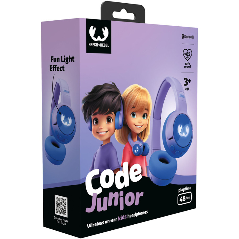 Casque audio enfant sans fil Code Junior Groovy Gal - FRESH N REBEL - FNR_CAS_3JHP1000GG
