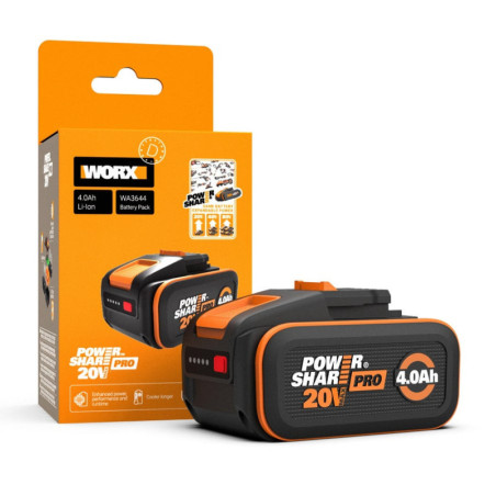 Batterie WORX. 20 V. 4 Ah Wa3644 lithium-ion