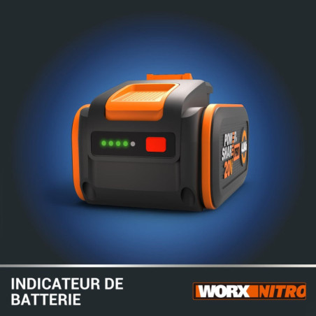 Batterie WORX. 20 V. 4 Ah Wa3644 lithium-ion