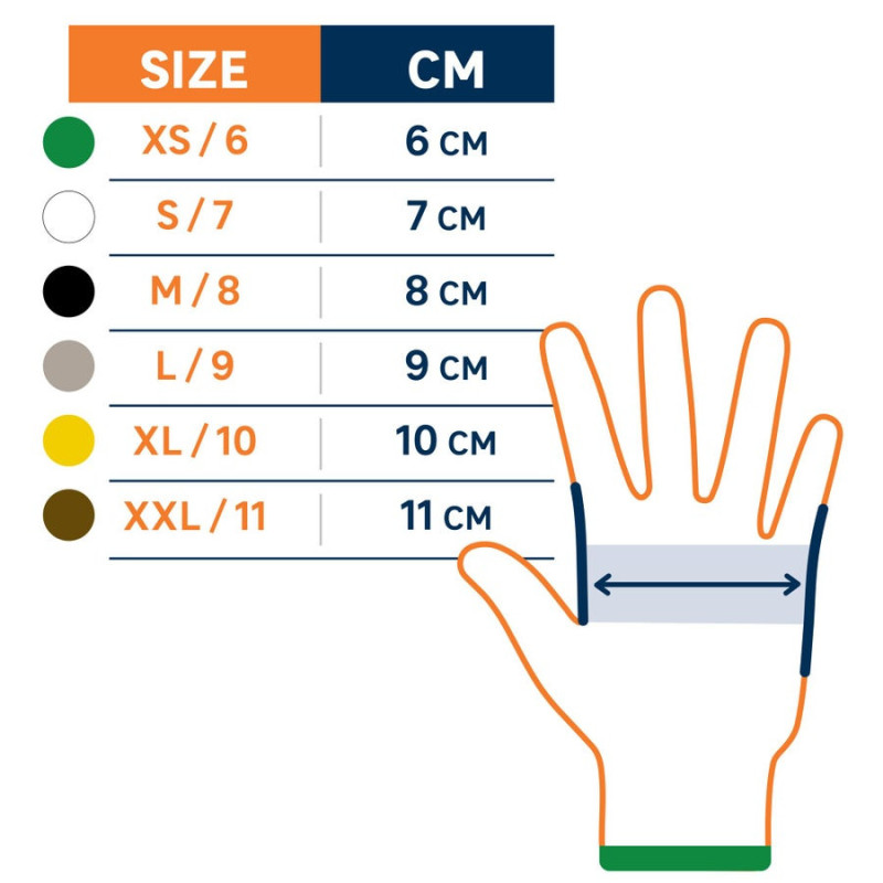 Paire de gants tactile pour outil de manutention latex. T 9 DEXTER