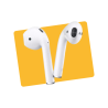AirPods 2 reconditionnés A+ blanc - APPLE - AIRPODS2BLA-UPCYCLES