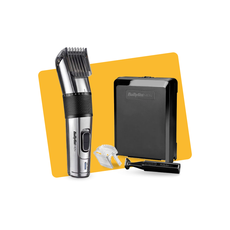Tondeuse cheveux Carbon Steel Noir/Argent BABYLISS - E977E