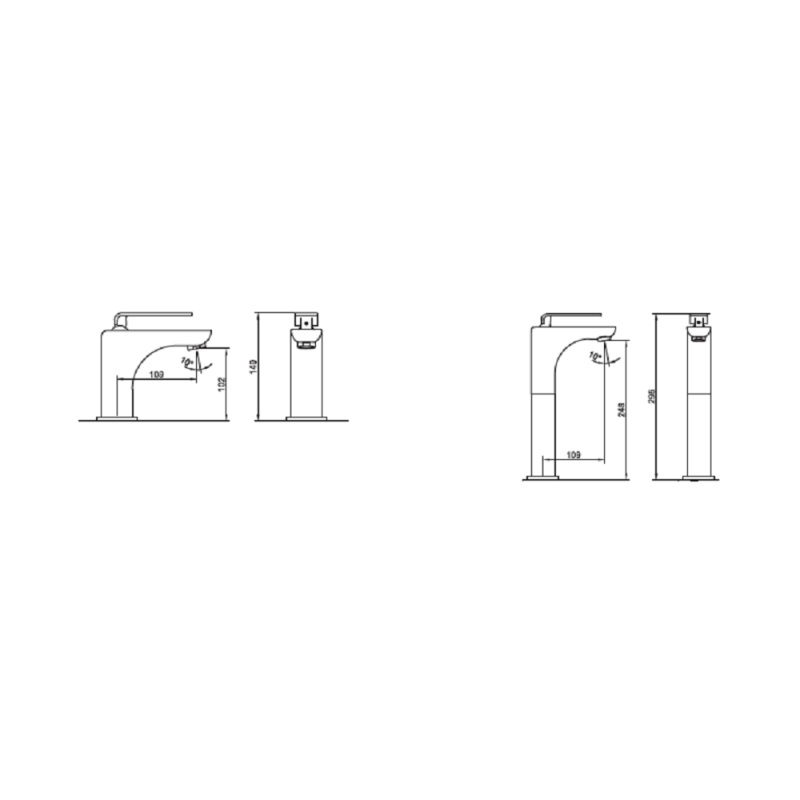 MITIGEUR HAUT POUR LAVABO - DIVA S/BONDE