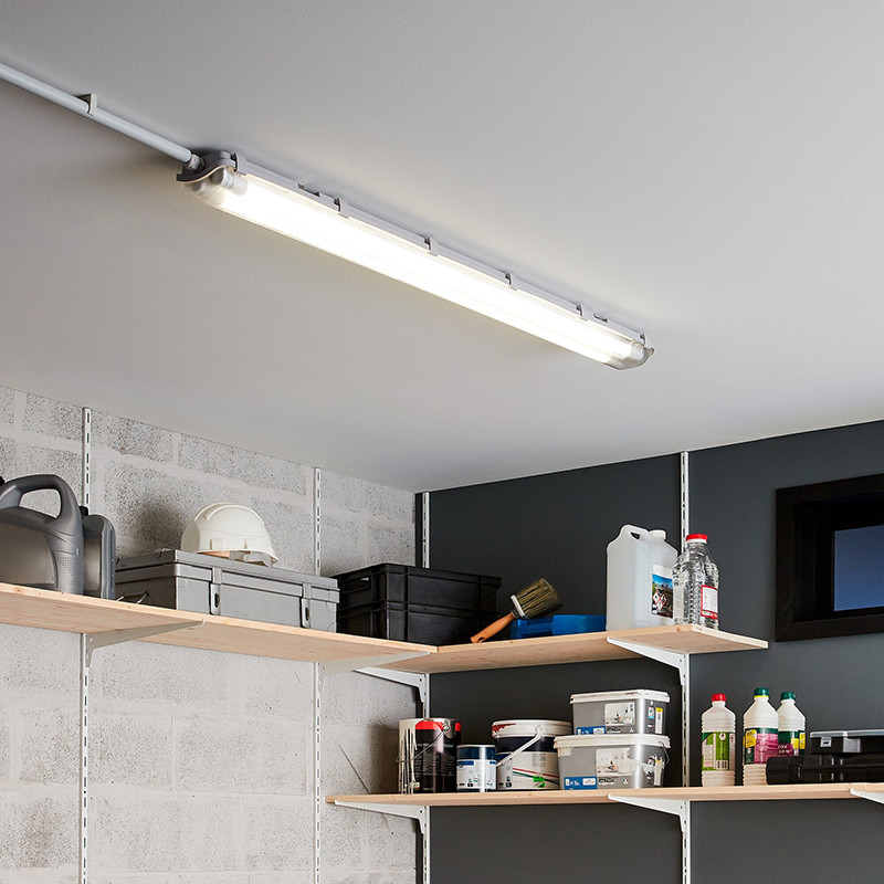 Réglette étanche led, 2xt8 128cm, 3600lm, 4000k, ip65, INSPIRE