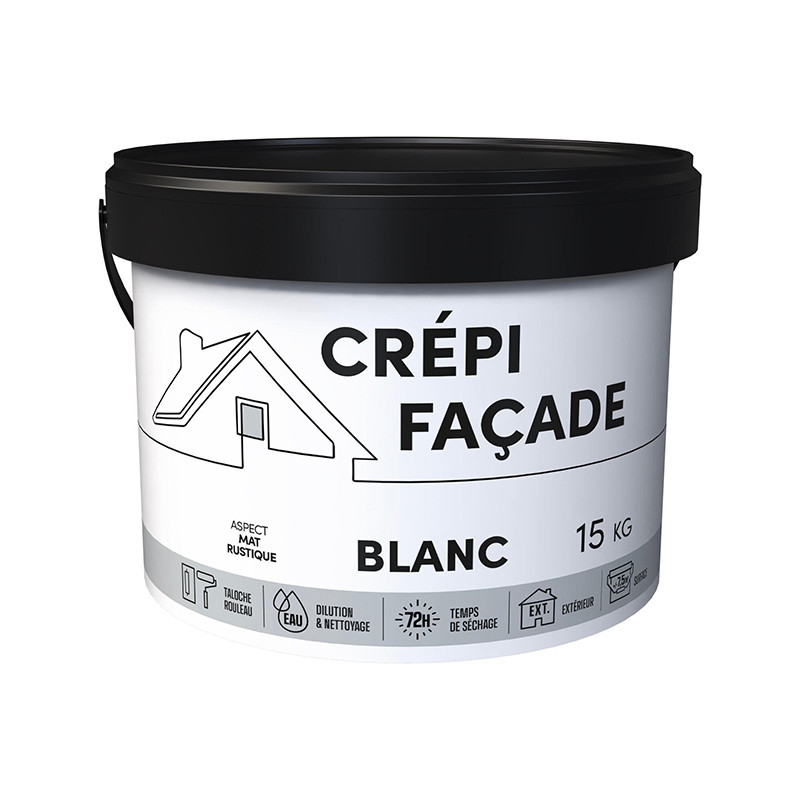 Crépi façade 15Kg Blanc - RECA