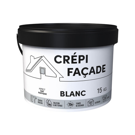 Crépi façade 15Kg Blanc - RECA