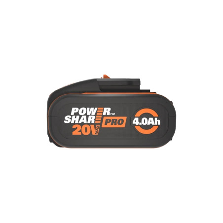 Batterie Pro 20V 4.0 Ah haute capacité avec indicateur Noir/Orange - WORX