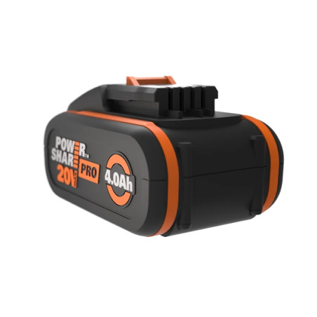 Batterie Pro 20V 4.0 Ah haute capacité avec indicateur Noir/Orange - WORX