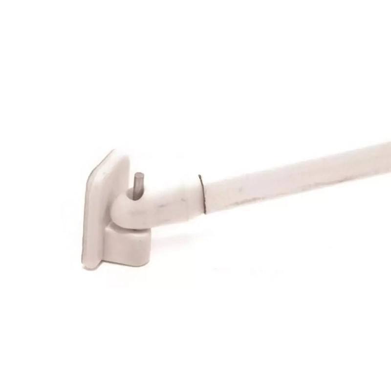 Lot de 12 crochets adhésifs tringle à rideau 2cm Blanc