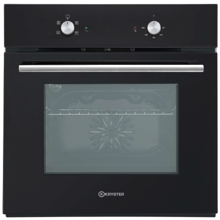 Four encastrable électrique 59L chaleur tournante noir - KRYSTER - KFE594F24BK