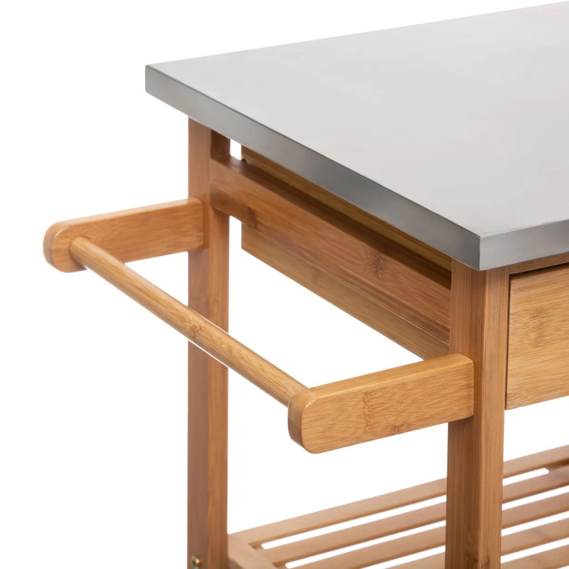 Desserte Grand Modèle Bambou/Métal - 5FIVE SIMPLY SMART - 167776