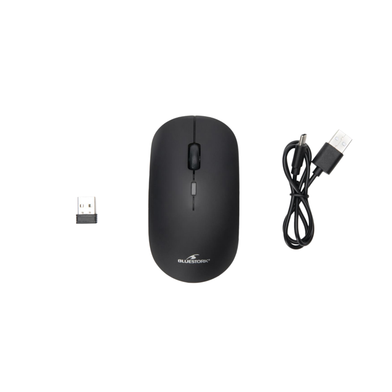 Souris sans fil rechargeable Office 100 noire - BLUESTORK - BS_M_WL_OFF100_BK