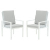 Lot de 2 fauteuils de jardin aluminium Las vegas - NATERIAL