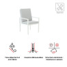 Lot de 2 fauteuils de jardin aluminium Las vegas - NATERIAL