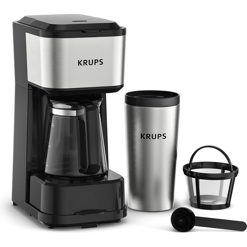 Cafetière à filtre 3-en-1 Simply Brew 0,44 L Noir - KRUPS - KM207D10