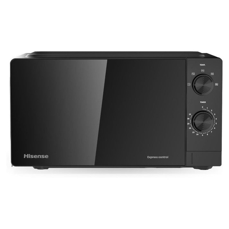Four micro-ondes mécanique 20L 700W noir - HISENSE - H20MOBS14