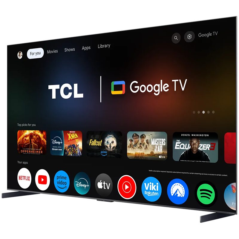 TV - QD-MiniLED - TCL - 65” 164 cm - 4K - 144 Hz - Smart TV - 65C89K