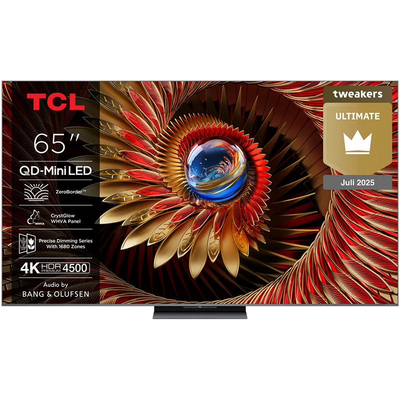 TV - QD-MiniLED - TCL - 65” 164 cm - 4K - 144 Hz - Smart TV - 65C89K