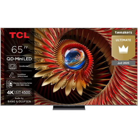 TV - QD-MiniLED - TCL - 65” 164 cm - 4K - 144 Hz - Smart TV - 65C89K