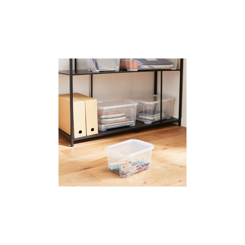 Bac de rangement polypropylène de 4 L, transparent