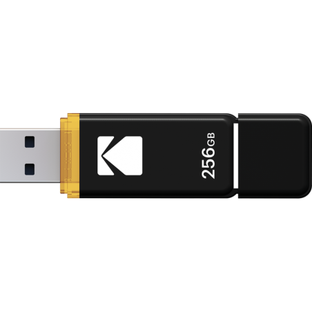 Clé USB 3.2 K103 256Go Noir/Jaune - KODAK - CLE_USB_256G