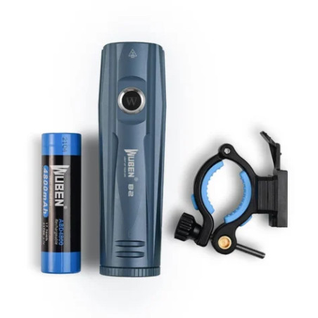 Lampe LED rechargeable pour vélo 1300 lumens - WUBEN - WUB_B2_21700