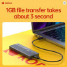 Boitier externe USB-C pour HDD M.2 NVMe noir - KODAK - RACK_EKACE010