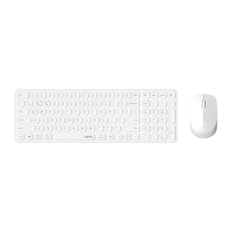 Pack clavier et souris 9310M blanc - RAPOO - RAPOO_CLA_13274
