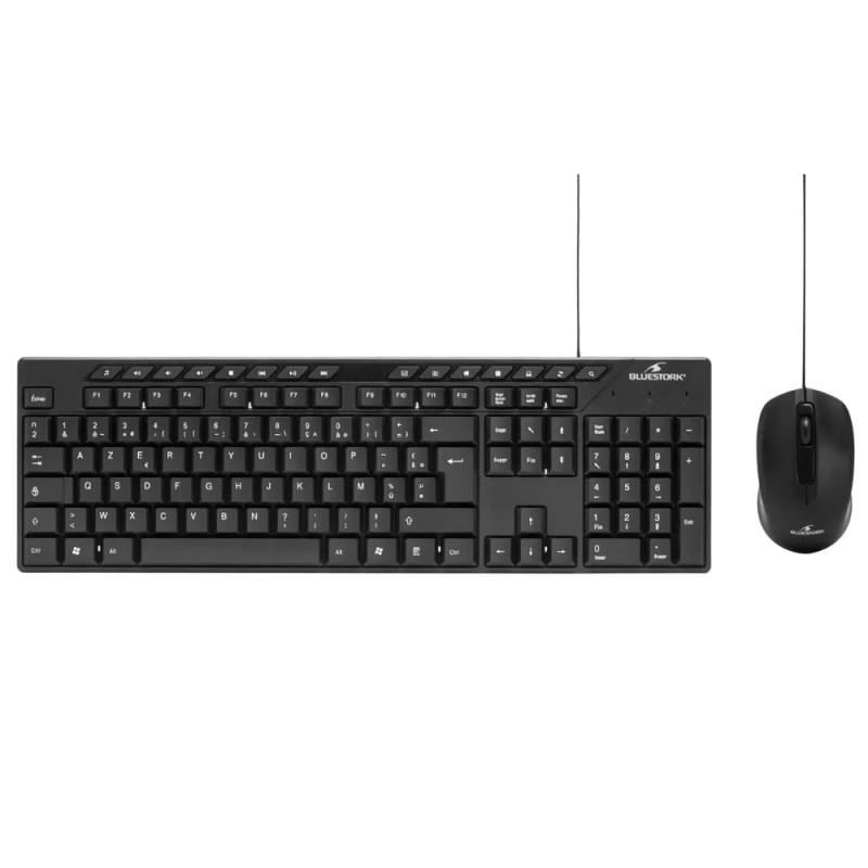 Pack clavier + souris filaire noir - BLUESTORK - BS_PACK_MEDIA_OFF