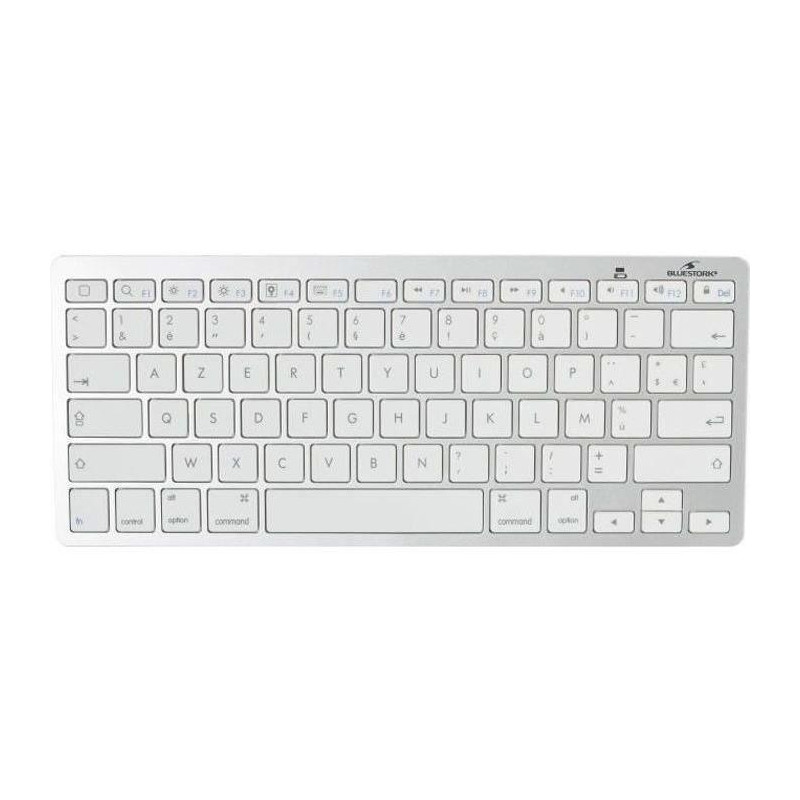 Clavier sans fil silencieux blanc pour MAC - BLUESTORK - BS_KB-BT-MAC-V2/FR