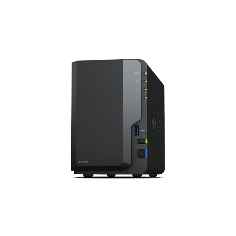 Serveur de stockage Disk Station Quad 1,7GHz 2Go 2xSATA3 1xGbL 3xUSB3.0 - SYNOLOGY - NAS_SYNOL_DS223